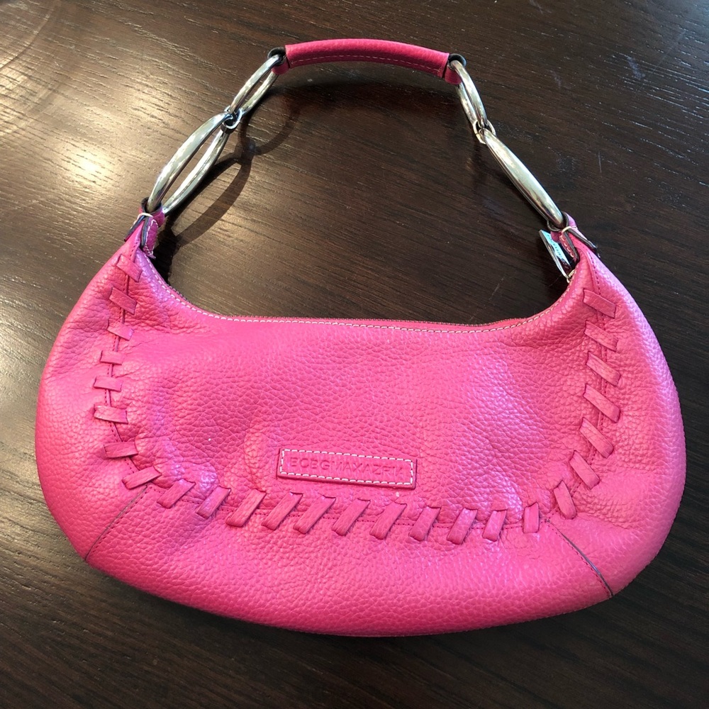 BCBG pink leather purse